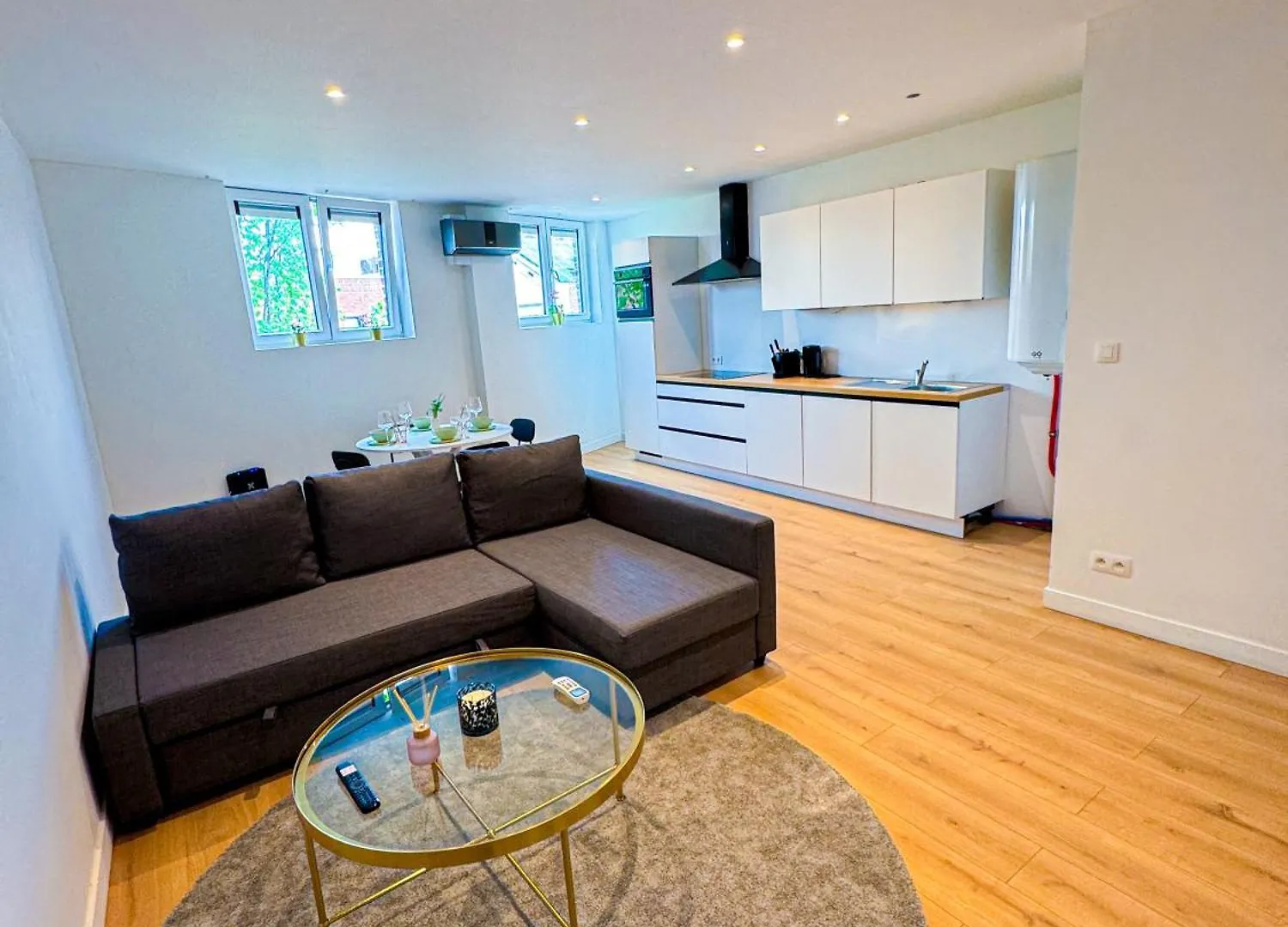 Modern 1Br & 1Lr Apartment, 10 Min Walk To City Center ヘント